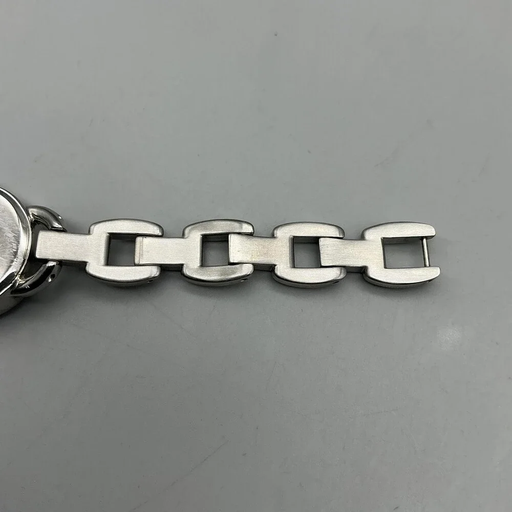 Fossil Women Watch 22mm Silver Tone Stainless Crystals ES-2561 New Battery 6.25